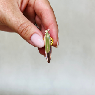 58 and CO Branded Juniper Leaf mini copper pin badge