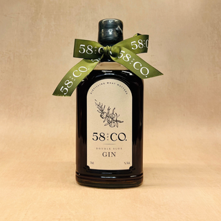 58 and CO Double Sloe Gin 2024 Limited Edition 70cl bottle with bow