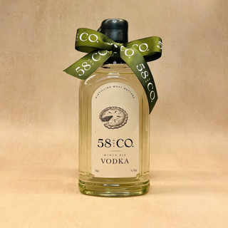 58 and CO Mince Pie Christmas Vodka Limited Edition 70cl bottle with bow