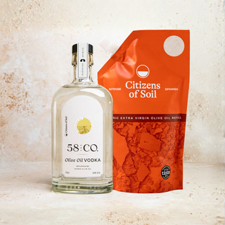 58 and CO Olive Oil Vodka & Spanish Extra Virgin Olive Oil Duo