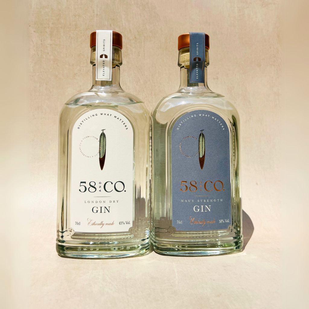 58 and CO Gin Martini Bundle - London Dry Gin & Navy Strength Gin (2 x